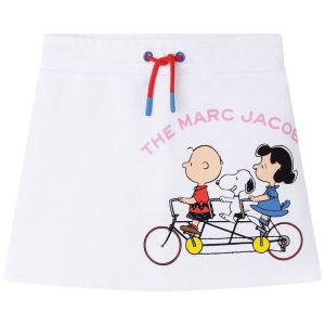 Little Marc Jacobs Nederdel - Peanuts - Hvid m. Print - 4 år (104) - Little Marc Jacobs Nederdel