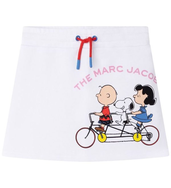 Little Marc Jacobs Nederdel - Peanuts - Hvid m. Print - 4 år (104) - Little Marc Jacobs Nederdel