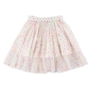 Stella McCartney Kids Tylnederdel - Hvid m. Neonprikker - 12 år (152) - Stella McCartney Kids Nederdel