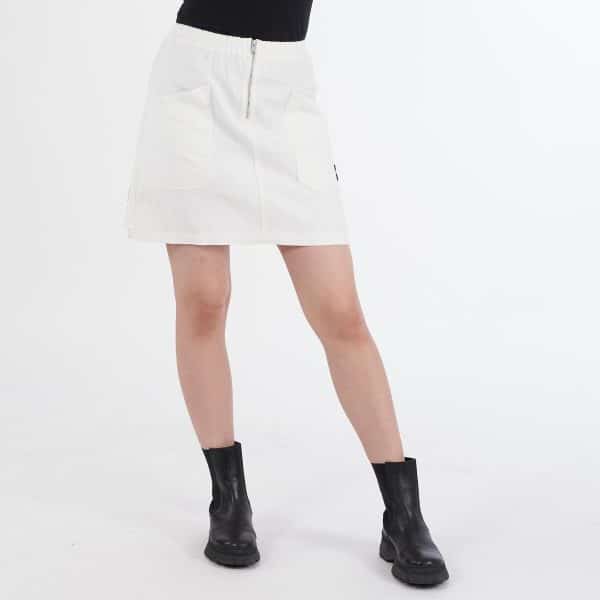 Tommy Jeans - Zip mini skirt - Nederdele - Hvid - M
