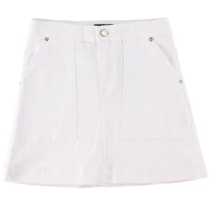 GANT Nederdel - Denim - Patch Pocket Twill - Hvid